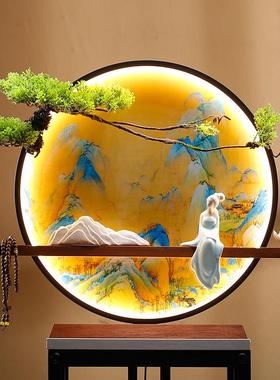 灯圈禅意家居摆件新中式