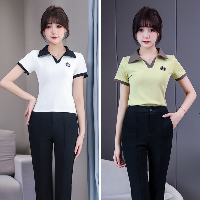 养生保健按摩技师足浴酒店制服夜店服装女浴场桑拿工作服长裤夏