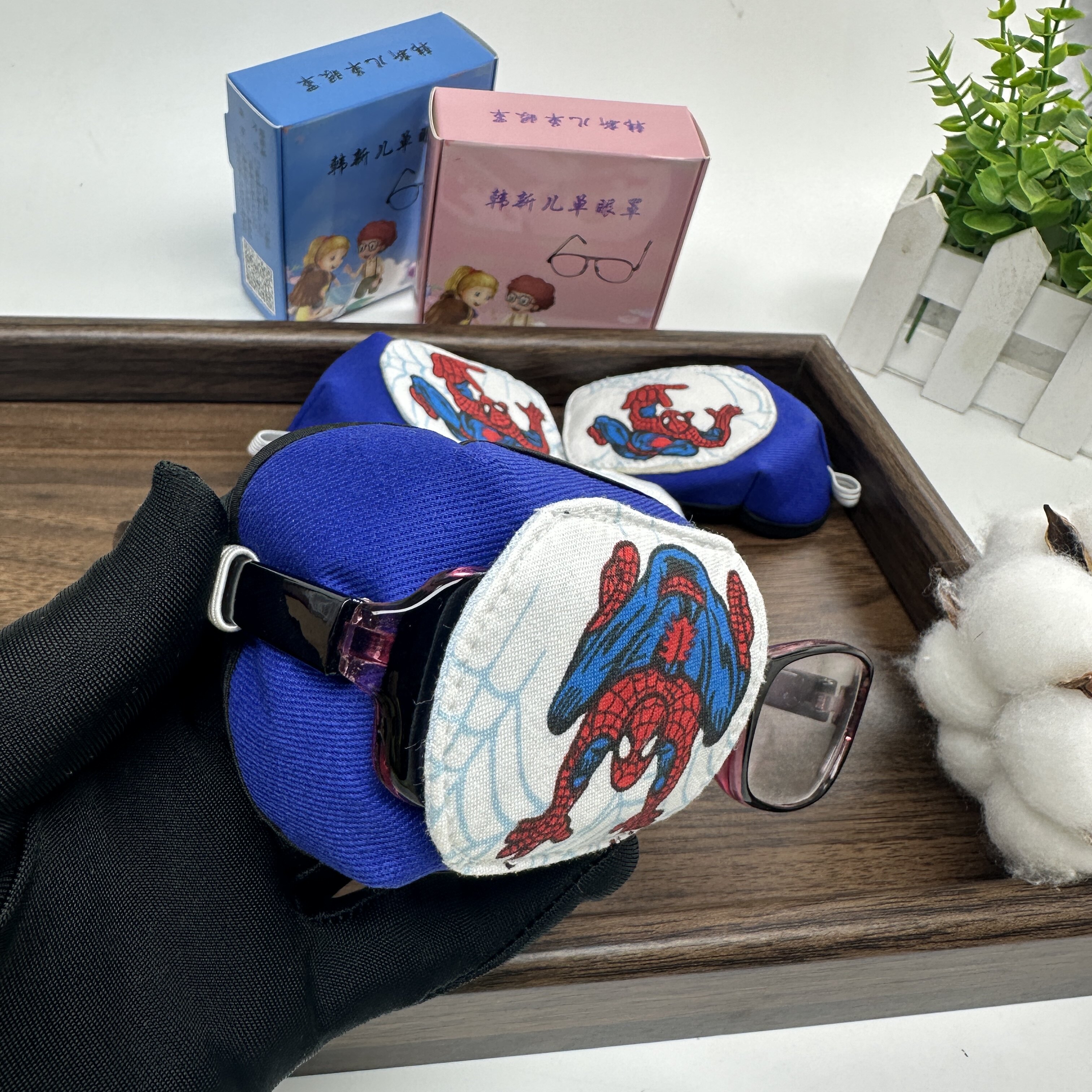 原创视力矫正单眼罩外贸100%纯棉用着更舒服