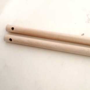 花灯木杆灯笼荷花灯提杆带孔圆木棒