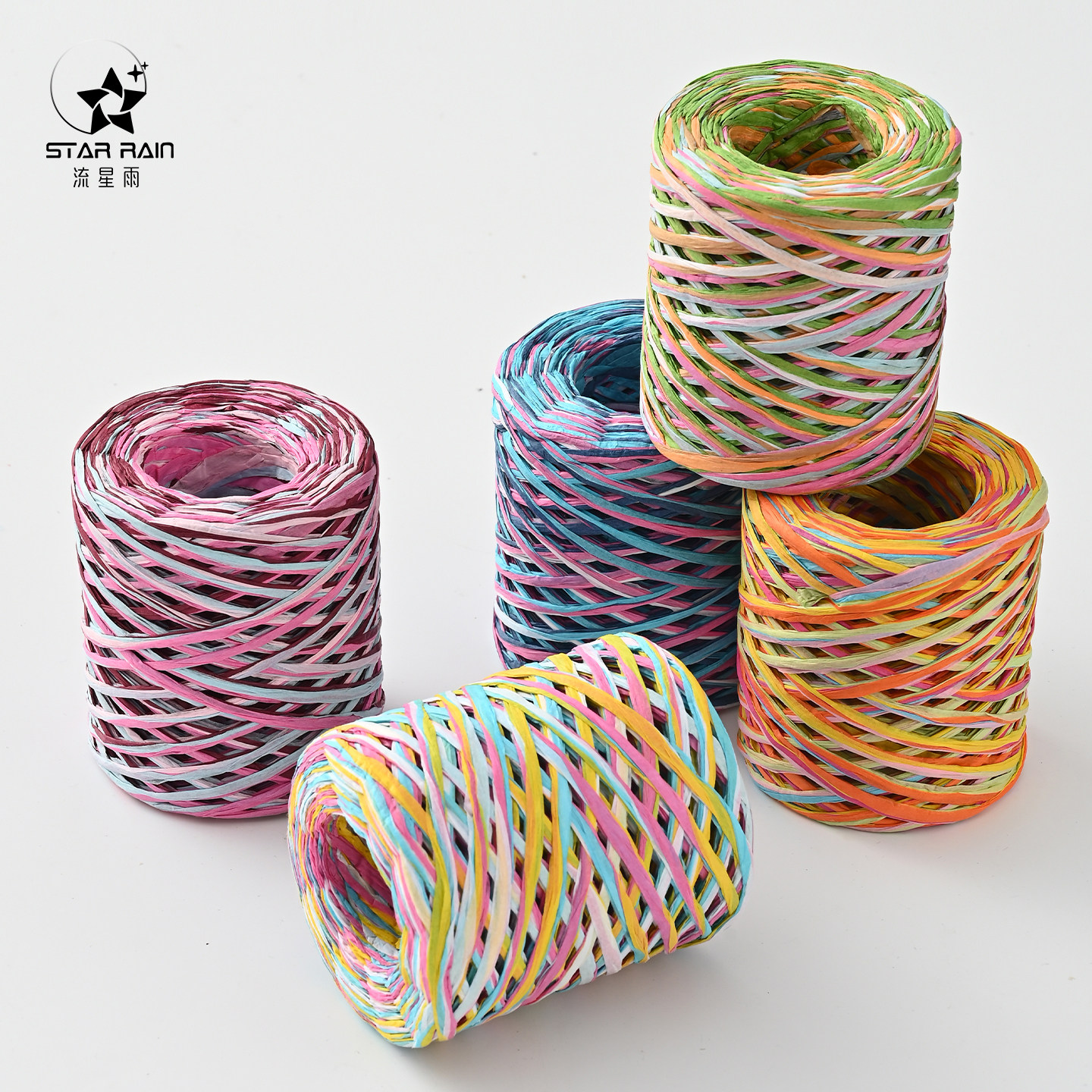 流星雨彩色拉菲草绳纸绳彩绳鲜花束礼盒包装绑带绳子花艺材料资材,鲜花速递/花卉仿真/绿植园艺,花艺材料,淘宝优惠券,粉丝福利购,淘宝优惠卷