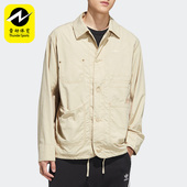 运动工装 三叶草新款 男子牛仔夹克外套HM8015 阿迪达斯正品 Adidas