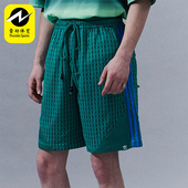 运动短裤 Adidas 系带时尚 三叶草男女同款 IK8599 阿迪达斯正品