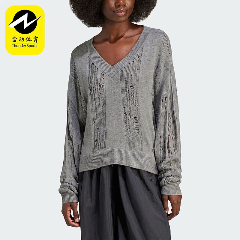 Adidas/阿迪达斯女士V领套头衫