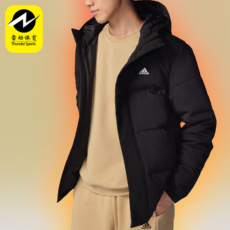 阿迪达斯男士运动羽绒服