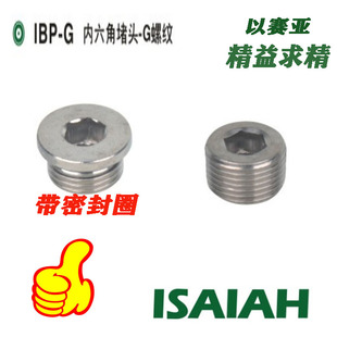以赛亚ISAIAH铜镀镍带密封圈内六角堵头IBP G02 IBP