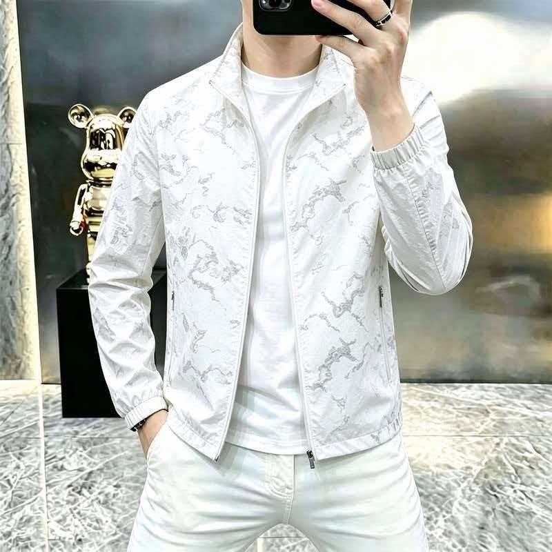 夏季男士立领薄款防晒衣高端品牌百搭透气户外冰丝休闲防晒服外套