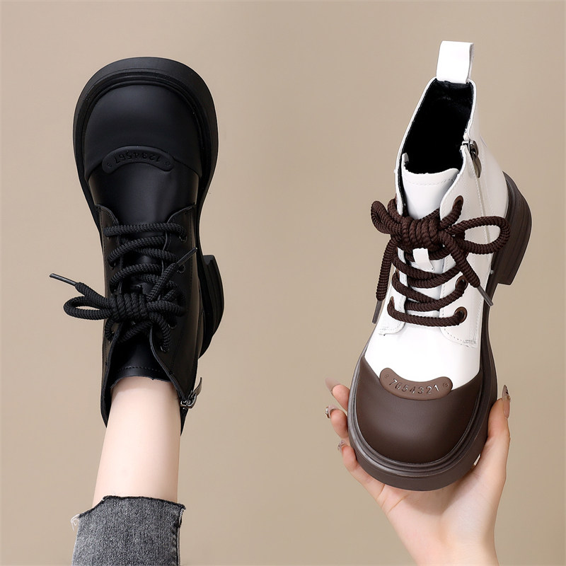 复古美拉德马丁靴女款2025秋冬新款英伦加绒洋气配裙厚底炸街短靴,女鞋,马丁靴,淘宝优惠券,粉丝福利购,淘宝优惠卷