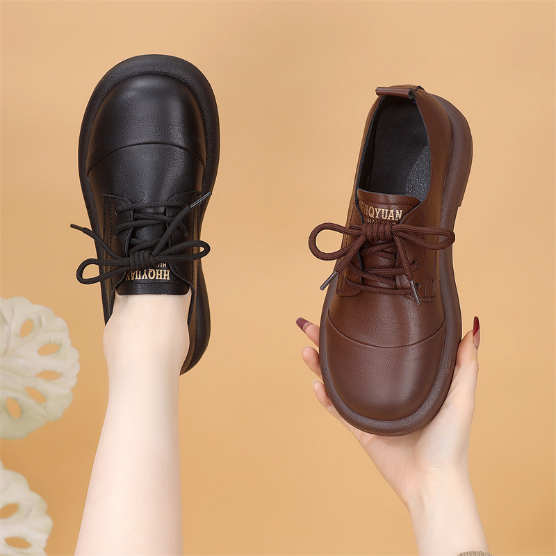 爆款平底乐福鞋女2025春季新款软底轻便单鞋黑色显瘦小皮鞋大码41,女鞋,乐福鞋（豆豆鞋）,淘宝优惠券,粉丝福利购,淘宝优惠卷