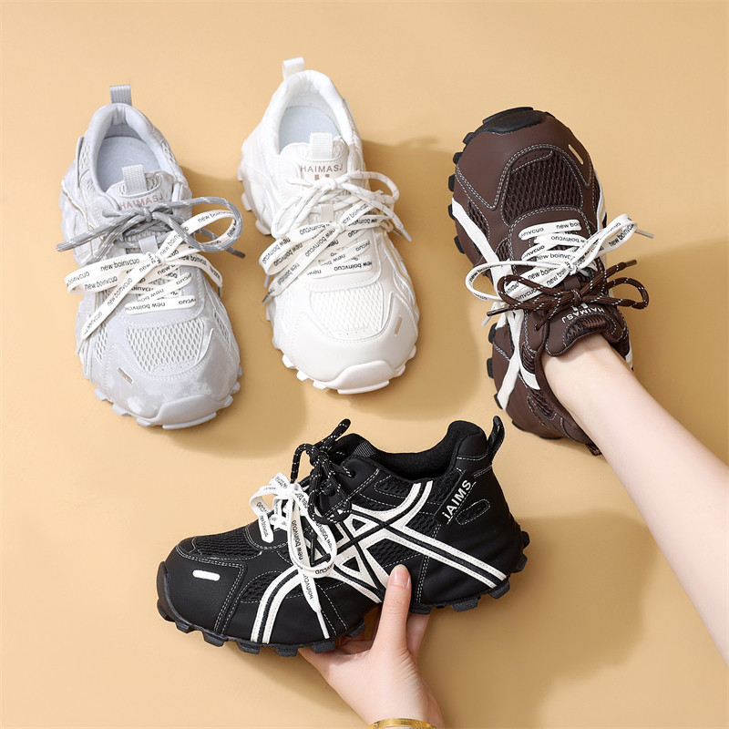 厚底解构老爹鞋女2026春季新款百搭网面增高休闲鞋软底时尚运动鞋,女鞋,时尚休闲鞋,淘宝优惠券,粉丝福利购,淘宝优惠卷