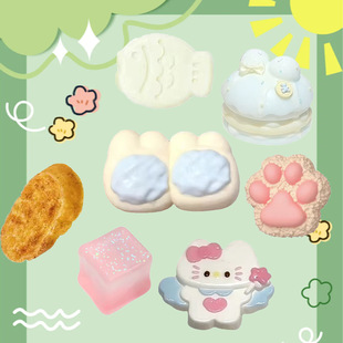 可爱二连兔子奶砖捏捏模具DIY烘焙蛋糕模具香薰蜡烛石膏硅胶模具