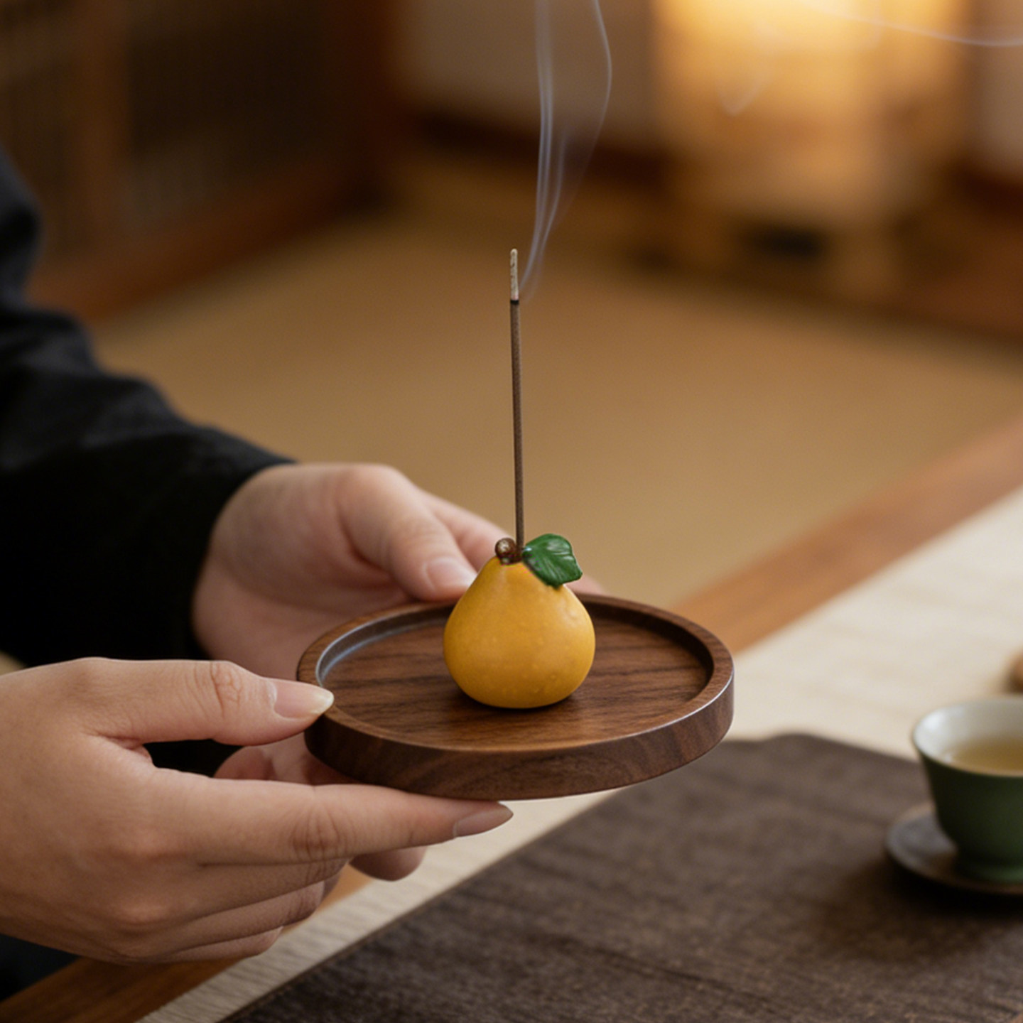 【保佑平安】创意陶瓷小柚子香插香座家用室内檀香香薰炉茶道香炉,餐饮具,茶道/香炉,淘宝优惠券,粉丝福利购,淘宝优惠卷