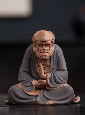 陶瓷中式达摩祖师摆件