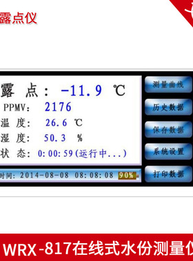 厂家直销压缩空气便携式露点仪 WRX-817露点仪