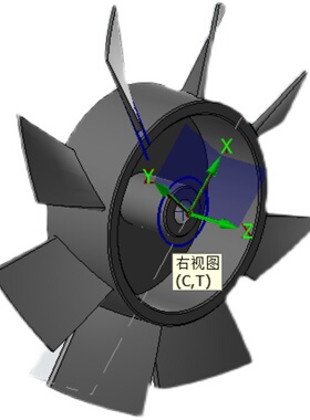 Masterca叶轮加工程序零件加工编程车铣编程图纸四轴加工叶轮素材