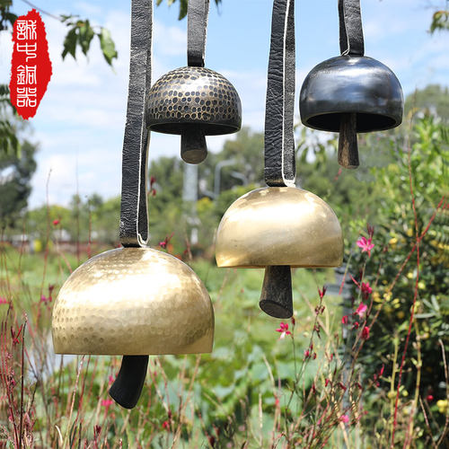 云南手工黄铜驼铃丽江铜风铃铛
