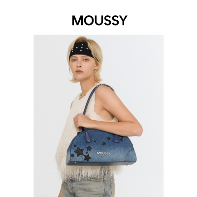 MOUSSY贝壳包手提单肩包