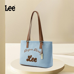 Lee新款通勤托特包夏季大容量条纹手提购物包女大学生百搭单肩包