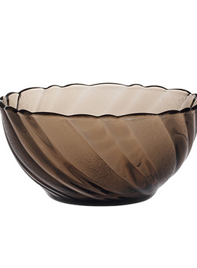 法国进口DURALEX多莱斯钢化玻璃咖啡花纹餐碗6个甜品碗水果沙拉碗