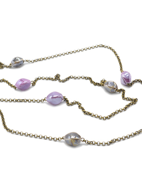 长款手工毛衣项链