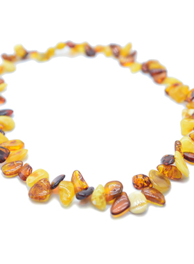 手工天然琥珀项链