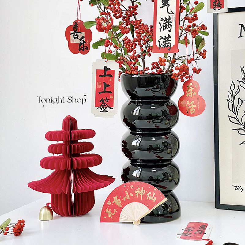 立体春字铃铛挂饰新年家居装饰