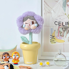 哭娃花朵花盆花束创意彩绘陶瓷花器家居桌面装饰插花摆件盆栽摆设