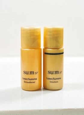 韩国sum37°苏秘呼吸苏玛鱼子酱罗马鎏金溯茫奢护水乳小样 补水