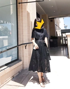 夏季 长裙 蕾丝二件套连衣裙 新品 MT品牌折扣 时尚