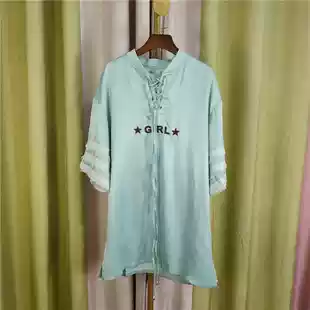 新品 夏季 时尚 鸟家MG品牌折扣 套头直筒连衣裙