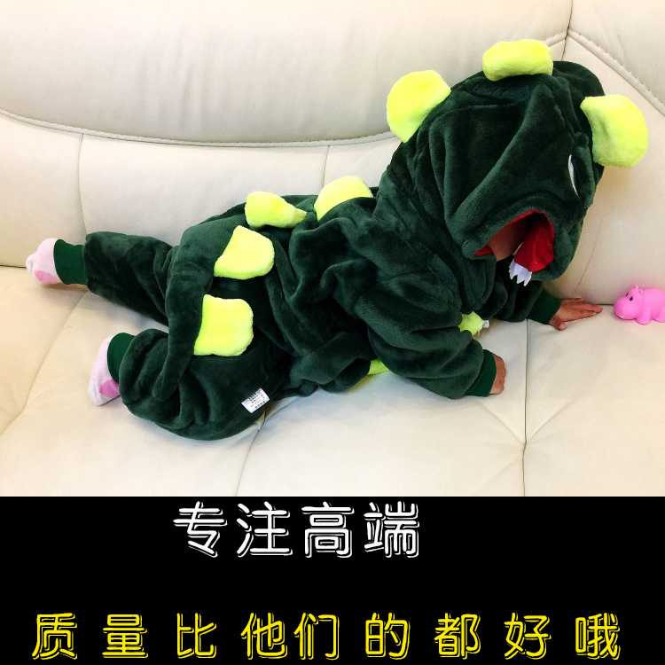 可爱小动物恐龙皮卡丘造型爬爬服