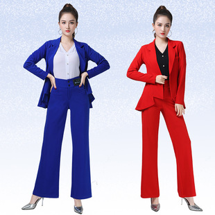 夏季新款吉特巴小西装舞蹈服气质修身弹力舞蹈服时尚广场舞服装女