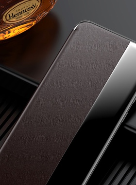 适用于华为mate60Pro手机壳高档真皮翻盖保护套全包防摔简约男女高级感mete50por商务配件MT40