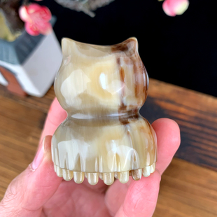 白水牛角脸部刮痧板专用美容头部按摩棒全身莲蓬头面部眼部拨筋棒