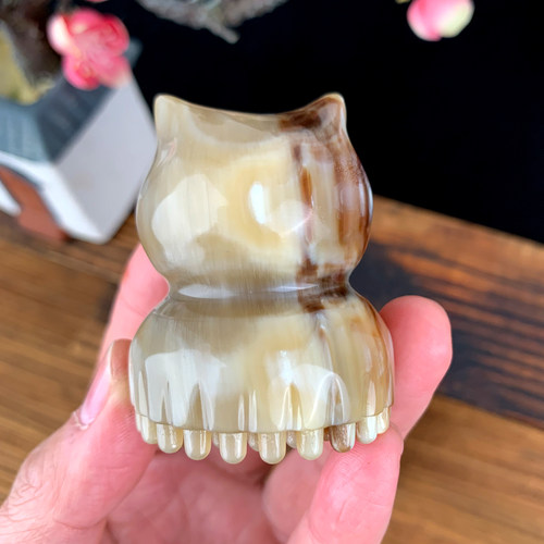 拨筋棒刮痧板天然牛角按摩棒