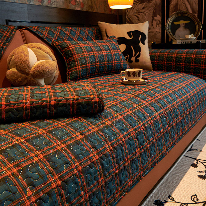 纯棉沙发垫全棉布艺四季通用2026新款高级感防滑皮盖布套巾坐垫子