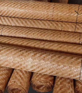 碳化竹席墙面装饰装修复古吊顶工程农家院墙围子防腐蛀酒店中国风