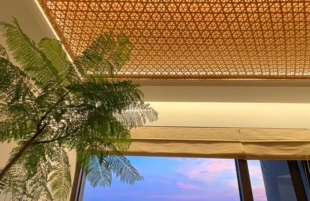 镂空竹编装修竹席吊顶民宿酒店农家乐茶楼婚礼装饰屏风隔断网