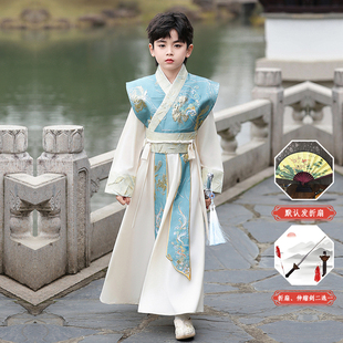男童汉服2025秋冬新款明制儿童古装武侠客帅气公子日常唐装演出服