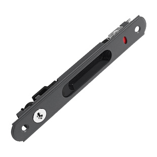 铝合金阳台移门锁扣玻璃推拉门锁带钥匙单面条形锁门扣90钩锁配件