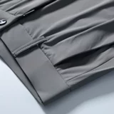 Шелковый ультратонкий костюм, мужские летние штаны, повседневные брюки, рабочий шелковистый пиджак классического кроя