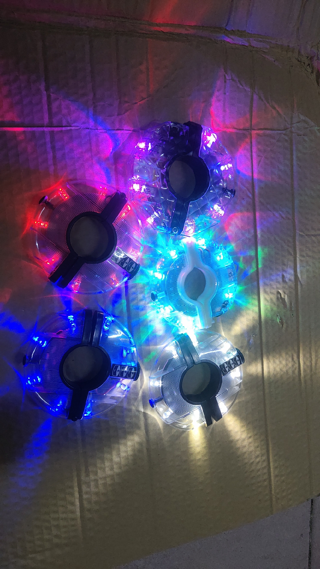 自行车风火轮儿童平衡车花鼓灯USB充电款山地车车轮夜骑滑步车灯