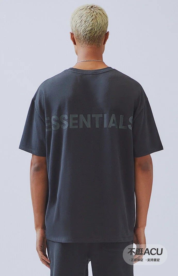 fear of god essentials fog 花卉3m反光字母印花高街短袖t恤衫