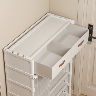 鞋子收纳架带门鞋架防尘学校宿舍出租房用门口外楼道鞋柜大容量