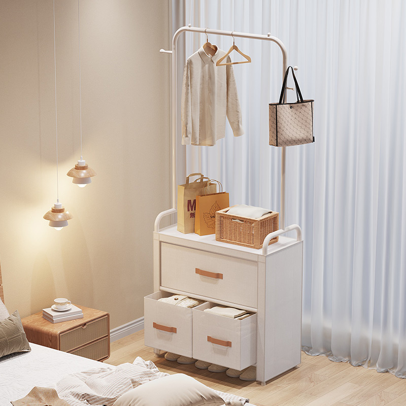 【抽屉防尘柜】衣帽架一体卧室内