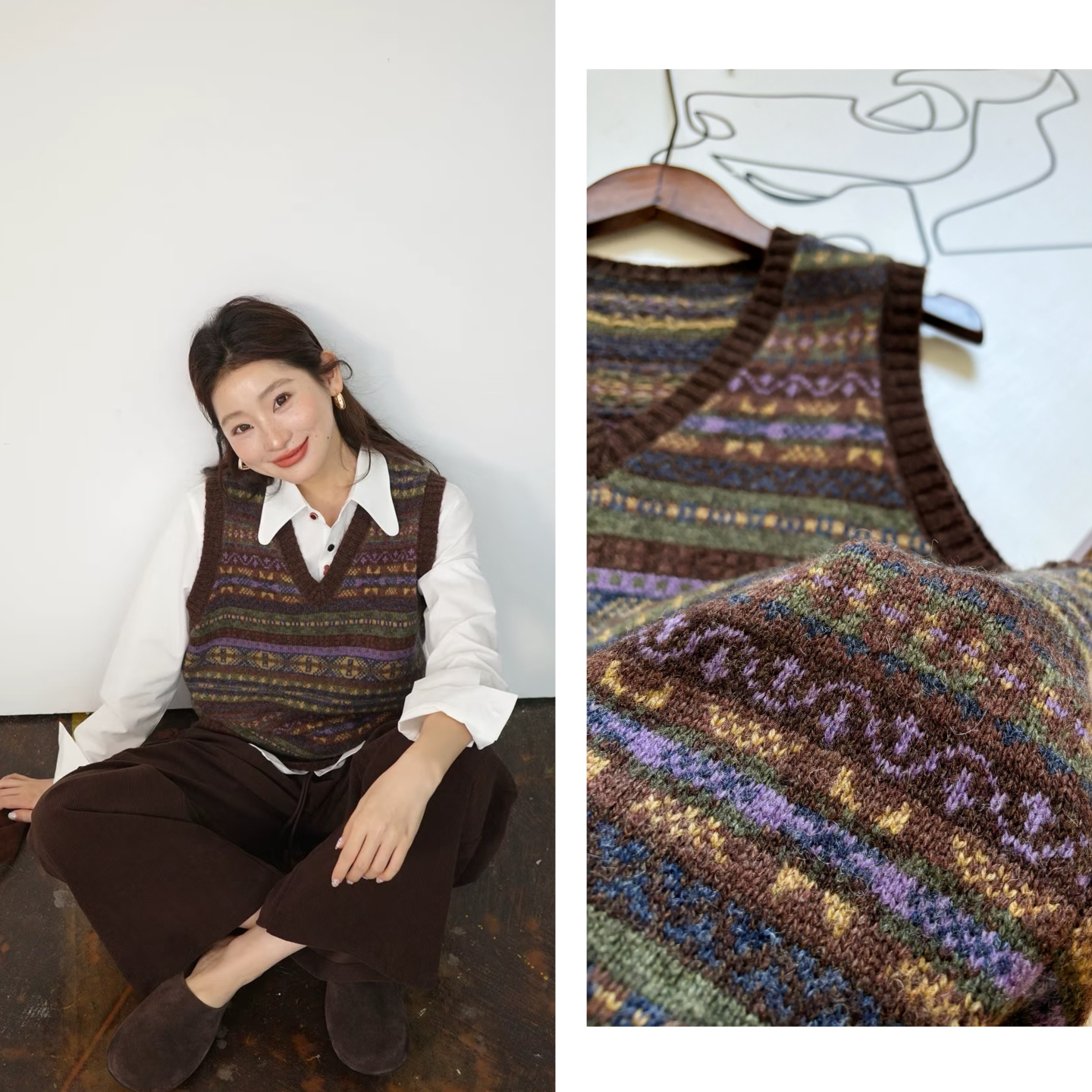 还有背心款~ 复古