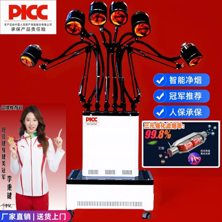扶阳透灸温灸明火无烟艾灸旋灸商家用净烟除味美容院熏蒸艾灸仪器