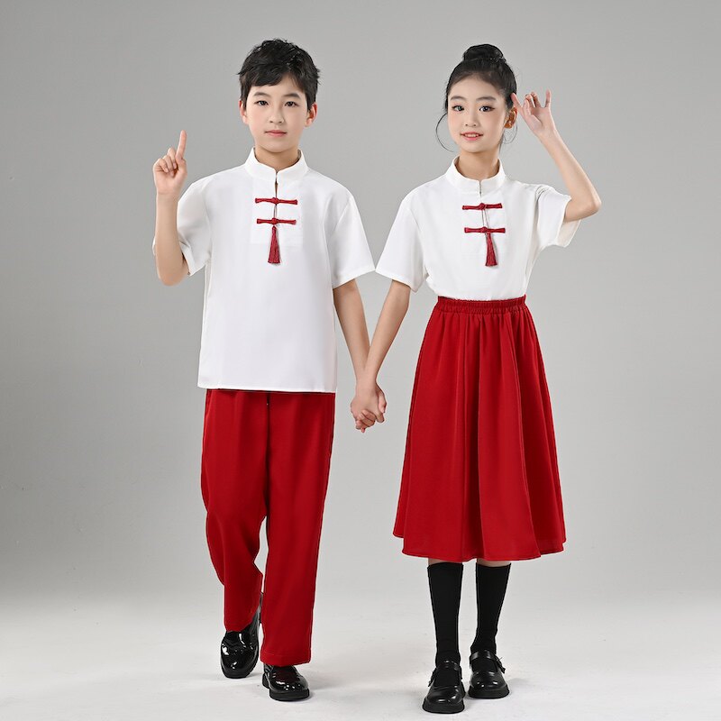 六一儿童节中国风演出服小学生幼儿童演出服
