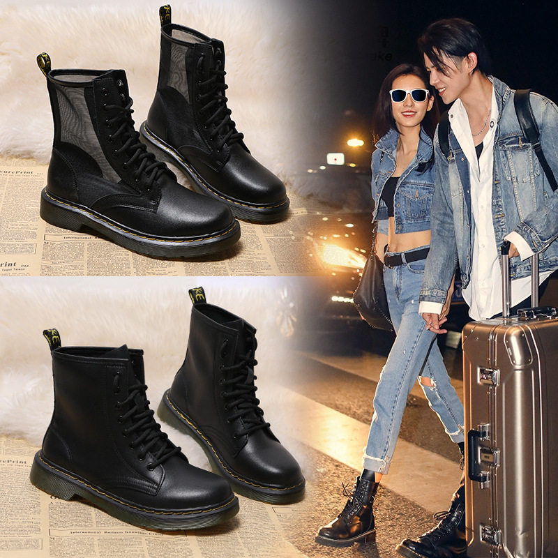 中筒牛皮机车靴价格 中筒牛皮机车靴图片 星期三