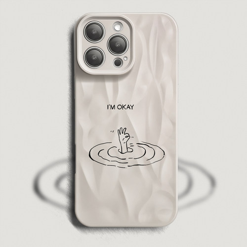 I'Mokay iPhone17手机壳Air苹果16promax新款15plus褶皱壳14pro简约13创意12小众11全包8plus防摔xs适用xsmax